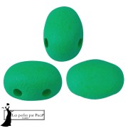 Perla in vetro Samos® di Puca® 5x7 mm - Verde scuro neon x10 g