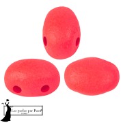 Opaque White - Perla in vetro Samos® di Puca® 5x7 mm - Neon Red x10 g Perla in vetro Samos® di Puca® 5x7 mm - Neon Red x10 g