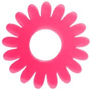 Fuschia - Pendente a forma di margherita da 20 mm in acetato trasparente - Fucsia x1 Pendente a forma di margherita da 20 mm in acetato trasparente - Fucsia x1