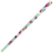 Forcina per capelli 170x9 mm con foro - Tartaruga - Menta - Fucsia x1