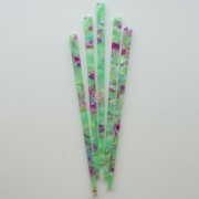 Forcina per capelli 170x9 mm con foro - Tartaruga - Menta - Fucsia x1