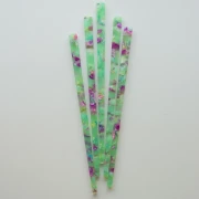 Forcina per capelli 170x9 mm con foro - Tartaruga - Menta - Fucsia x1