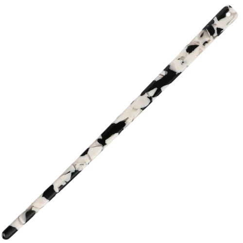 Forcina per capelli 170x9 mm con foro - Tartaruga - Nero - Beige x1