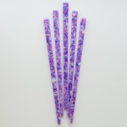 Fermaglio per capelli con foro - Tartaruga - Viola - Rosa - Beige perlato x1