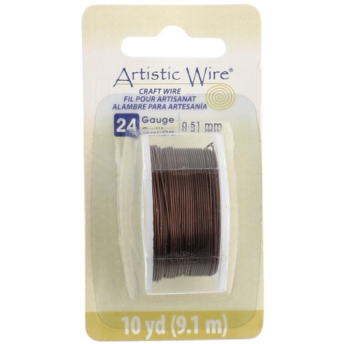Filo di rame Artistic Wire 0,51 mm - Ottone anticato x 9,1 m