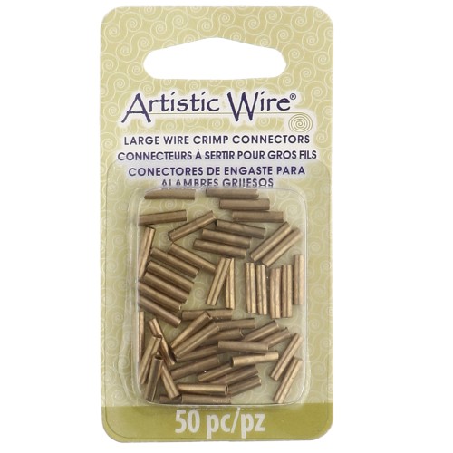 Raccordi a crimpare per cavi da 1,63 mm - Ottone grezzo x50