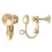 Orecchini a vite - Placcati oro da 3 micron x2