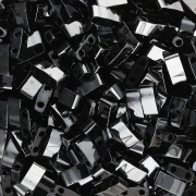 Perline Miyuki Half Tila 5x2,3x1,9 mm HTL-55096 - Ematite nera sottovuoto, 10 g