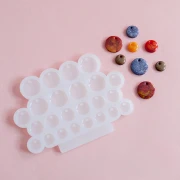 Stampo in silicone Géa Creations per realizzare pendenti rotondi da 12 mm a 20 mm, 1 pezzo