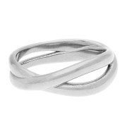 Anello con anelli incrociati - Misura 52 - Acciaio inossidabile 304 x1