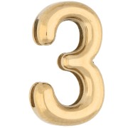 Cifra - Farfallina numerica 15x9 mm - 3 - per nastro da 10 mm - Acciaio inossidabile 304 Dorato x1 Farfallina numerica 15x9 mm - 3 - per nastro da 10 mm - Acciaio inossidabile 304 Dorato x1