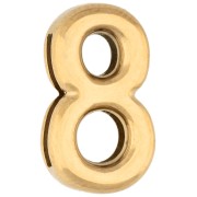 Cifra - Farfallina numerica 15x9 mm - 8 - per nastro da 10 mm - Acciaio inossidabile 304 Dorato x1 Farfallina numerica 15x9 mm - 8 - per nastro da 10 mm - Acciaio inossidabile 304 Dorato x1