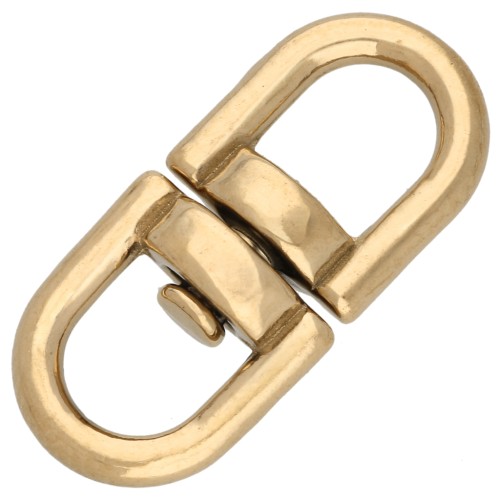 Connettore girevole a 360° per portachiavi da 16 mm - Acciaio inossidabile 304 Dorato x1