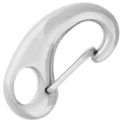 Chiusura a moschettone con clip 23x12,5 mm - Acciaio inossidabile 304 x1