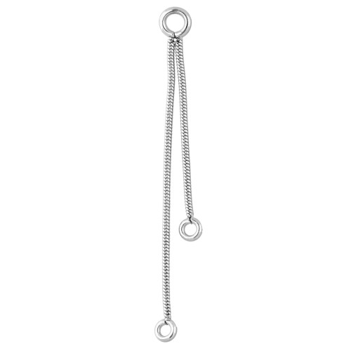 Distanziatori a catenella a maglia serpentina da 3/4 cm - Acciaio inossidabile 304 x1