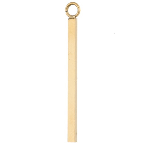 Pendenti a barra verticale 23x1,5 mm - anello aperto - Acciaio inossidabile 304 Dorato x5