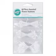 Assortimento di 180 pistilli per fiori di carta Bianco/Avorio
