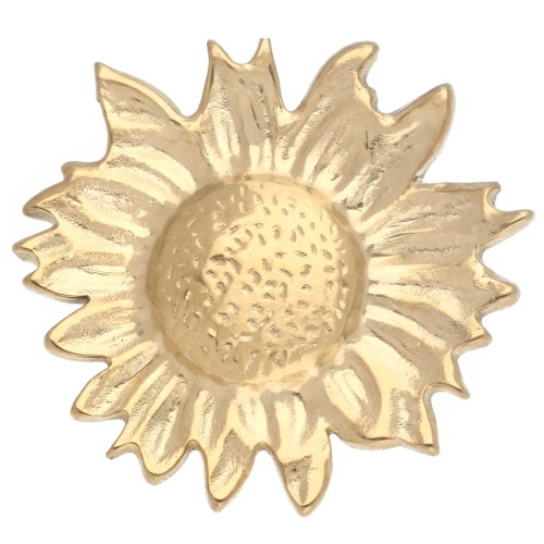 Spilla a forma di girasole 20 mm - Acciaio inossidabile 304 Dorato x1