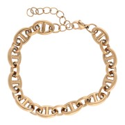 Bracciale a maglie marine da 8,2 mm - Acciaio inossidabile 304 Dorato x 17 cm