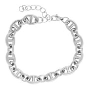 Bracciale a maglie marine da 8 mm - 17 + 4 cm Acciaio inossidabile 304 x1