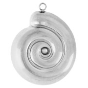 Pendente a forma di conchiglia a chiocciola 24x19 mm - Acciaio inossidabile 304 x1