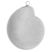 Pendente a forma di conchiglia a chiocciola 24x19 mm - Acciaio inossidabile 304 x1