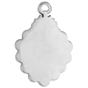 Ciondolo a forma di cuore Ex-voto 18x12,5 mm - Acciaio inossidabile 304 x1