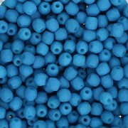 Faccette da 3 mm - Alabaster Neon Electric Blue x50