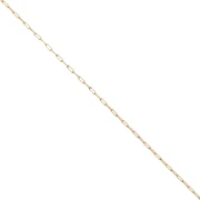Catena sottile per Miyuki Delica 11/0, maglia Forzatina da 0,8 mm, acciaio inossidabile 304 Dorato, 1 m