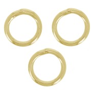 Anelli chiusi 5x0,7 mm - Dorati x25