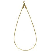 Supporti per orecchini a goccia 50x25 mm - Dorati x2|raw }}