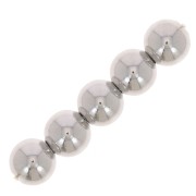 Perla rotonda da 4 mm - Argento x50|raw }}