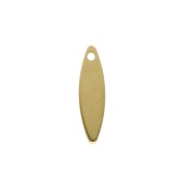 Zecchini a forma di goccia lisce da 15 mm - Dorati x10