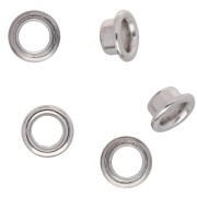 Puntali da 8 mm per perline in pasta polimerica - Argento x50|raw }}