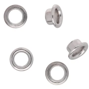 Puntali da 8 mm per perline in pasta polimerica - Argento x50