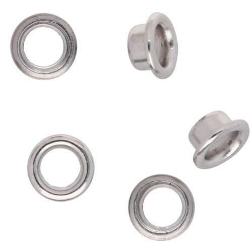 Puntali da 8 mm per perline in pasta polimerica - Argento x50