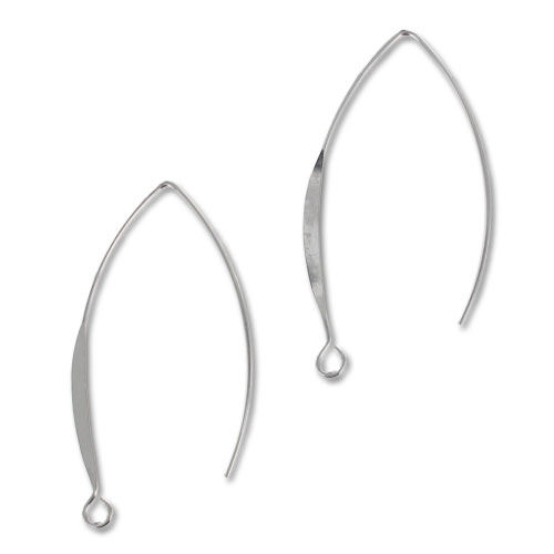 Orecchini a gancio da 42 mm - Argento x2