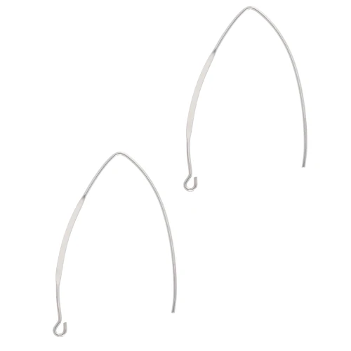Orecchini a gancio da 42 mm - Argento x2