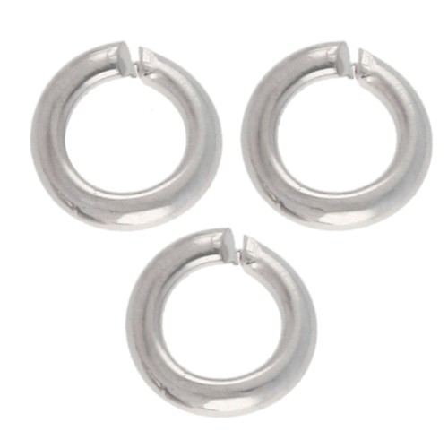 Anelli aperti 3x0,6 mm - Argento x200