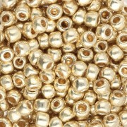 Rocaille Toho 6/0 TO6RPF559 - PermaFinish zincato oro giallo x8 g