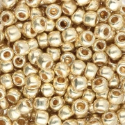 Rocaille Toho 6/0 TO6RPF559 - PermaFinish zincato oro giallo x8 g