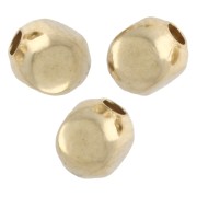 Perla rotonda a 4 facce da 3 mm - Dorata x50|raw }}