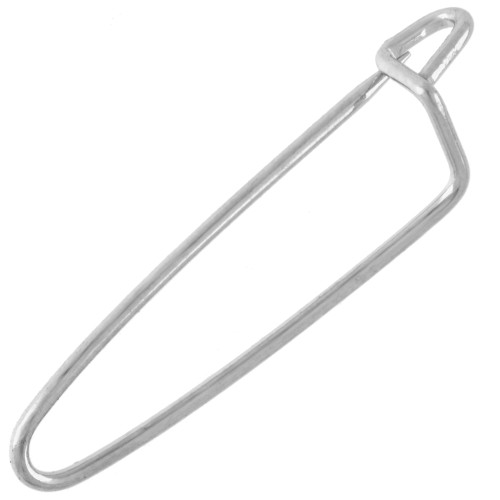 Spilla a forma di spilla da balia da decorare, 26,5 mm - Argento x1