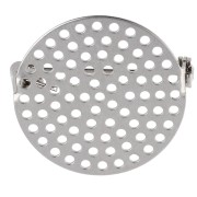 Spilla con setaccio rotondo da 25,5 mm da decorare - Argento x1|raw }}