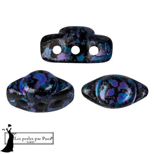 Perla in vetro Volos® di Puca® 4x8 mm - Enamel Blue x10 g