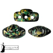 Perla in vetro Volos® di Puca® 4x8 mm - Enamel Green x10 g
