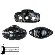 Jet - Perla in vetro Volos® di Puca® 4x8 mm - Enamel Grey x10 g Perla in vetro Volos® di Puca® 4x8 mm - Enamel Grey x10 g