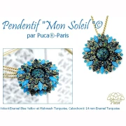 Perla in vetro Volos® di Puca® 4x8 mm - Enamel Grey x10 g