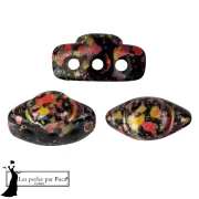 Perla in vetro Volos® di Puca® 4x8 mm - Smalto arancione x10 g