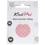 Contapunti manuale Clicky 4 cm - Knitpro - Rosa - Bianco x1